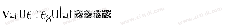 Value Regular字体转换